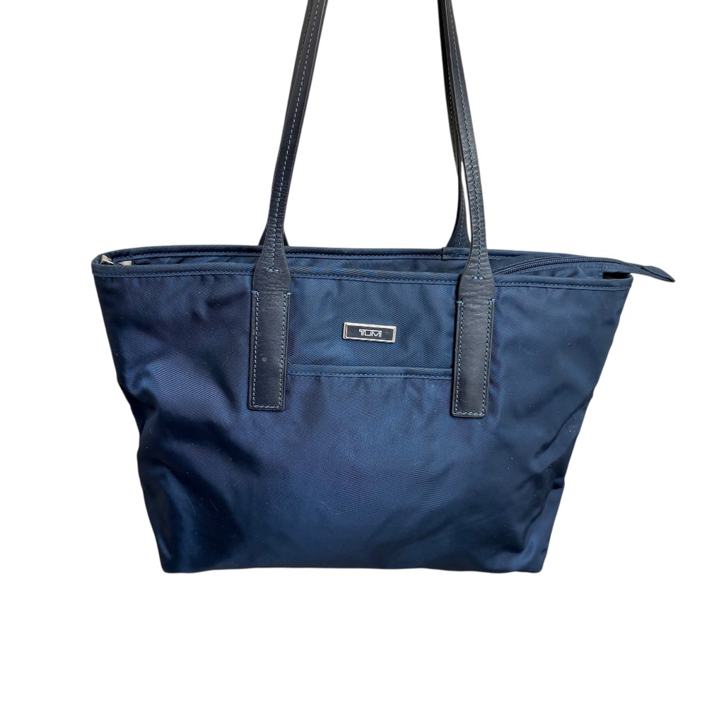 TUMI blue nylon tote shoulder bag